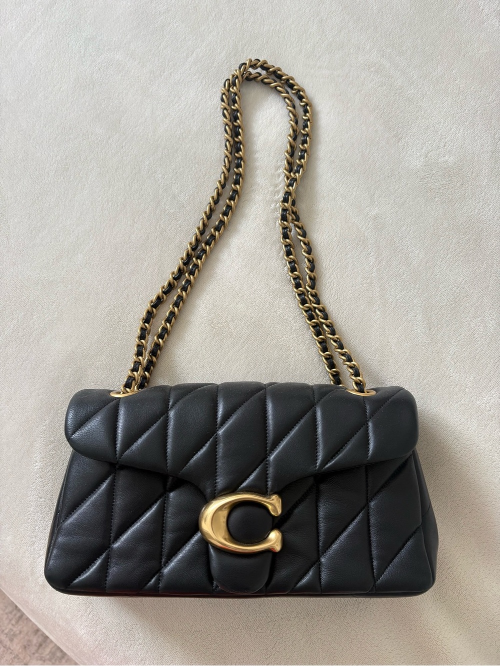 Coach Tabby Shoulder Bag 26 in Black with Gold Hardware - Picture 2 of 4